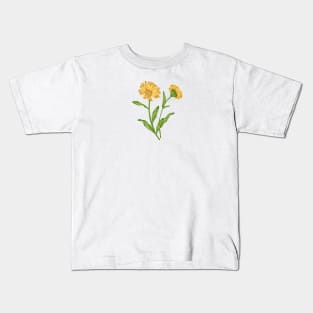 Calendula Plant 2 Botancial Kids T-Shirt